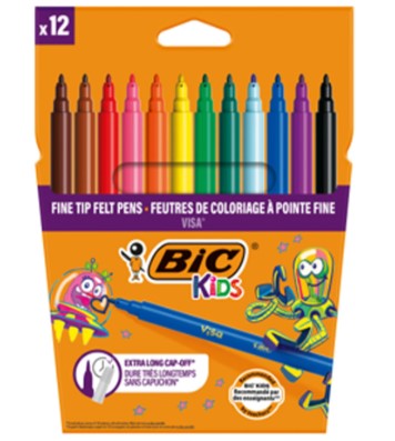 Bic Kids Visa Felt Pens Wallet 18