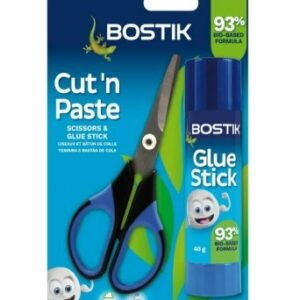 Bostik Cut 'n Paste 40g + Scissors