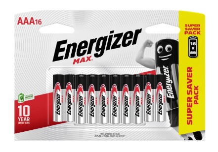 Energizer Batteries Max AAA - 16 Pack